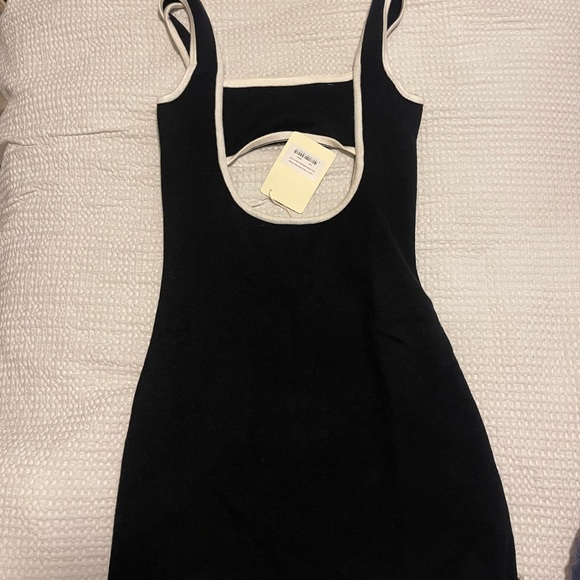 Lost In Paris Knit Mini Dress - Black - Picture 3 of 3